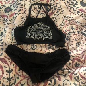 Urban Outfitters Black Bikini